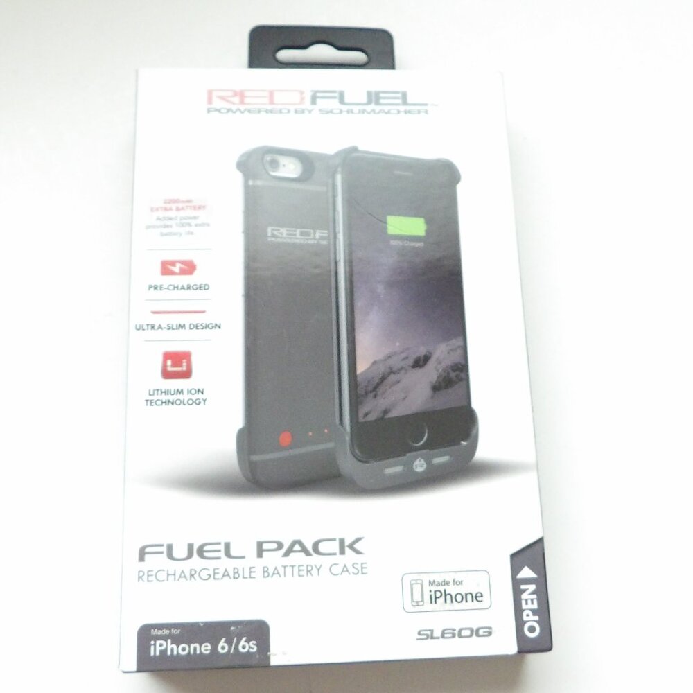 Red Fuel Rechargeable Battery Case for iPhone 6/6s Brand New